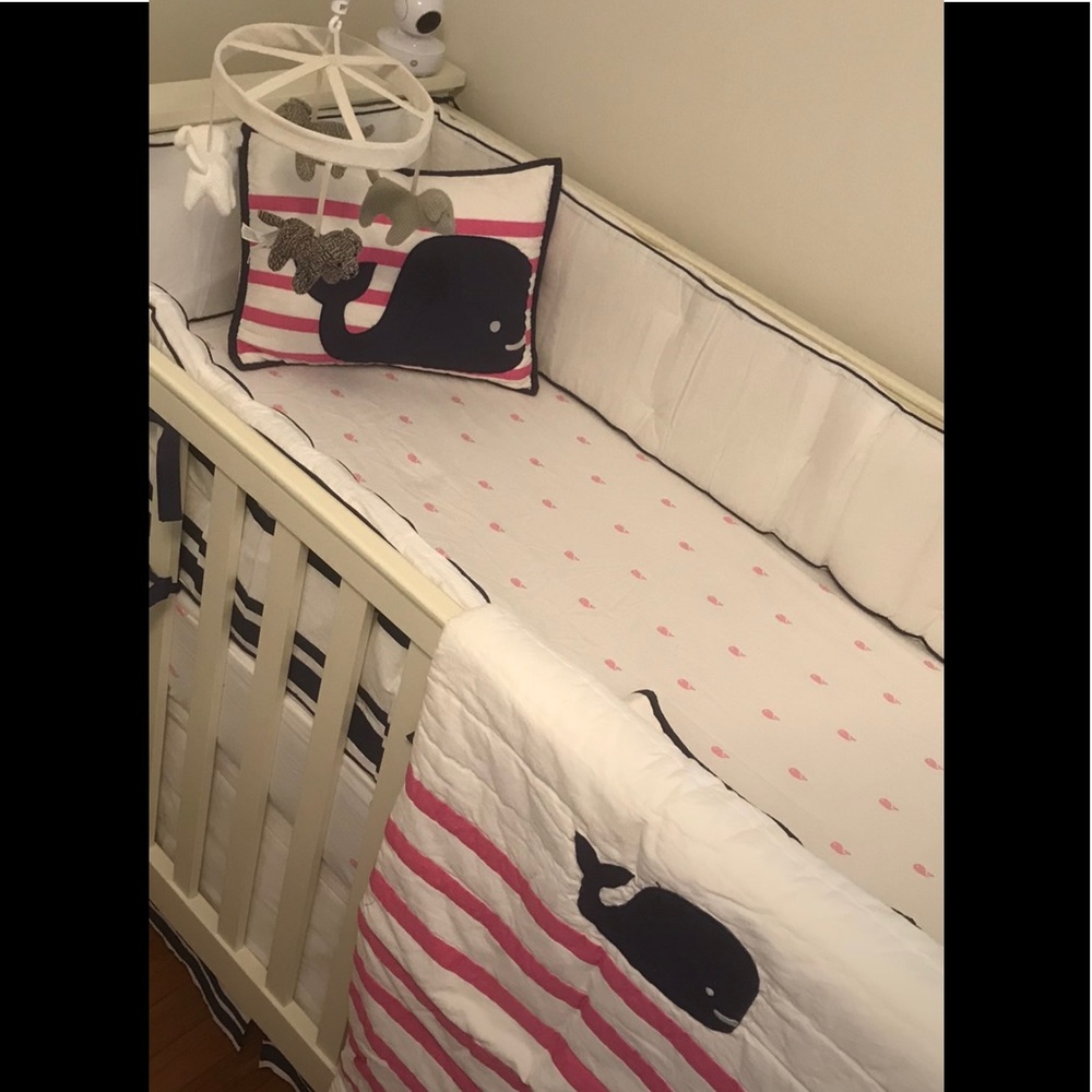 Pottery Barn Kids Crib/Toddler Bedding-Hampton